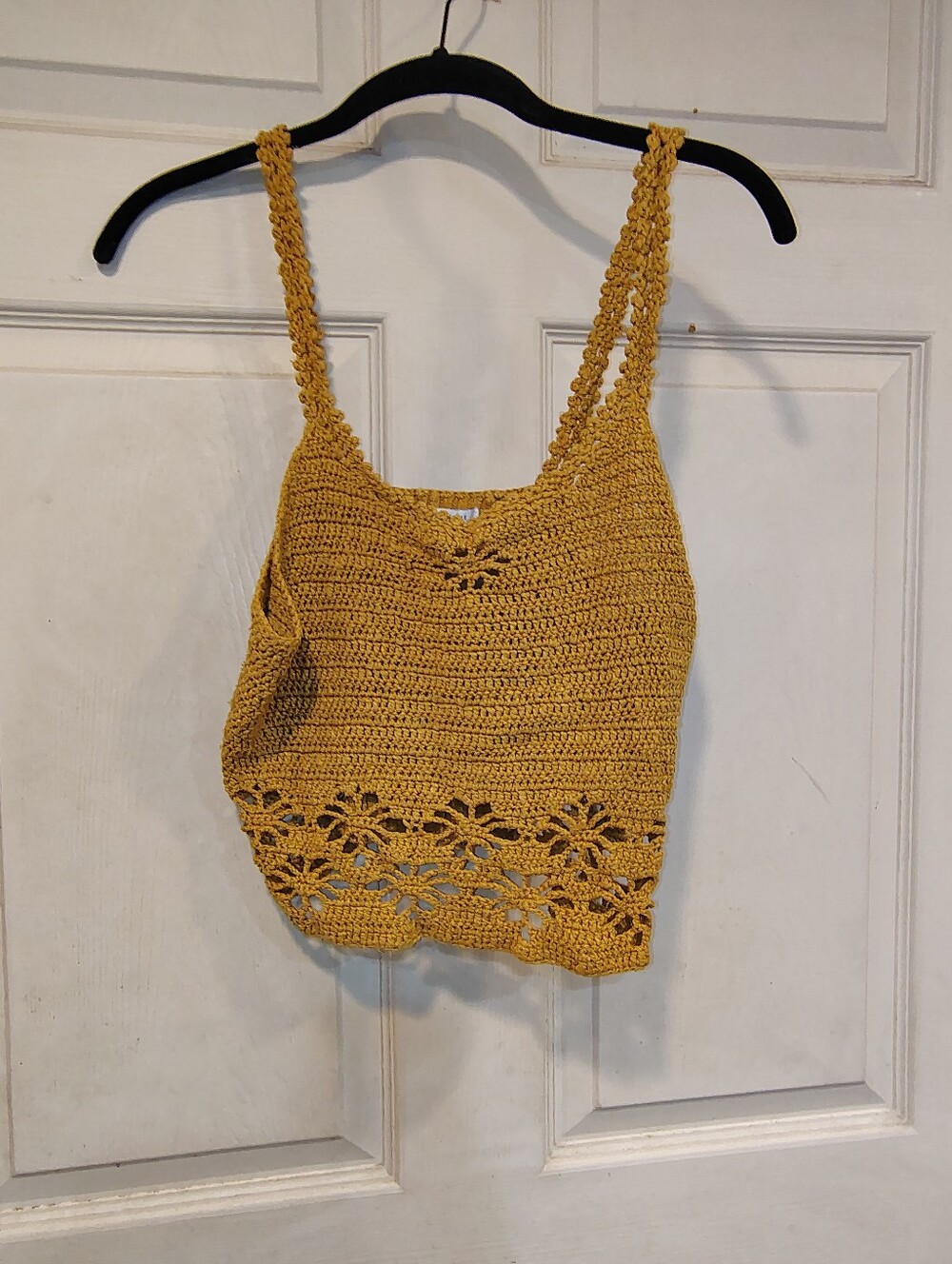 American Eagle Women's Size M Rust/Mustard Tank Top